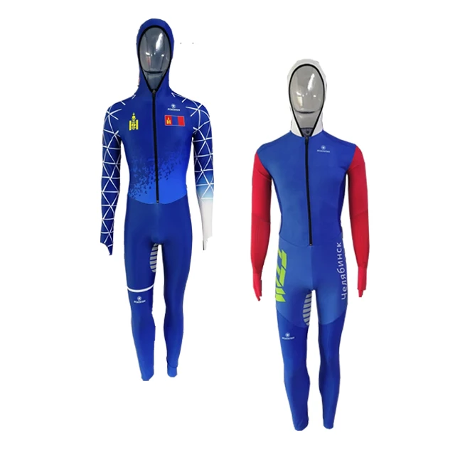 Roadstar sublimation long track skating suit custom logo design speed skating suits