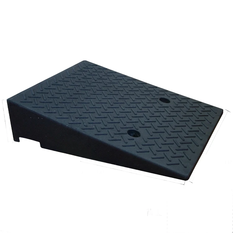 Trafficway Black Kerb Ramp High Rubber Curb Ramps Garage Threshold Fixed Curb Ramps