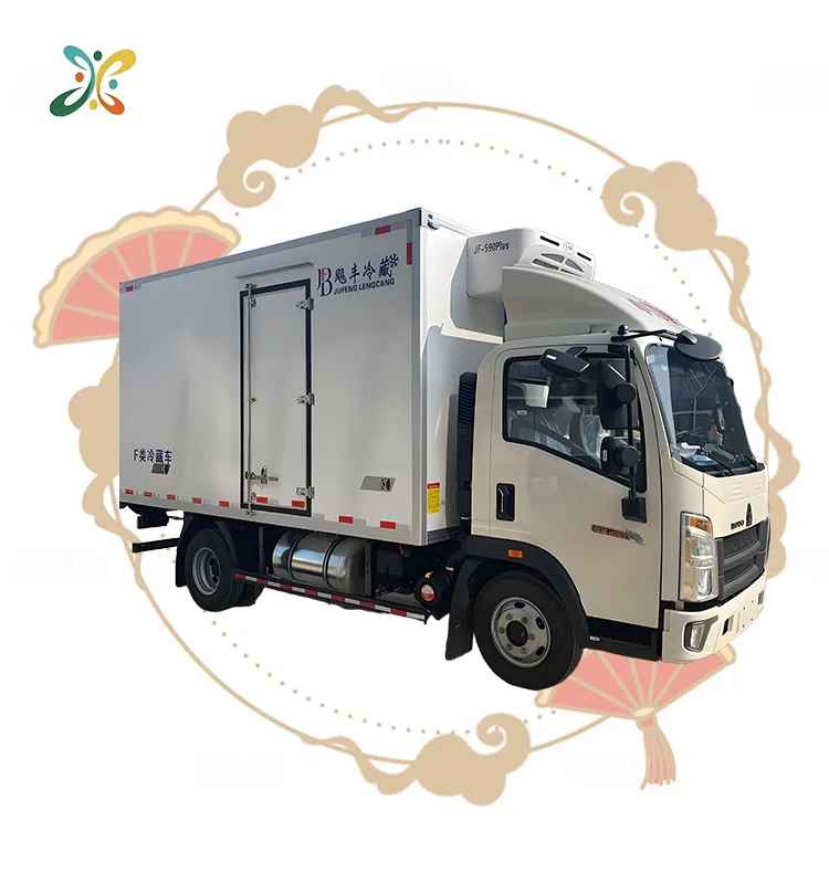 Used Sinotruk Howo Thermo King Truck 4*2 Single Cabin Side Door Back Door Mini Refrigerated Truck Diesel Freezer Truck