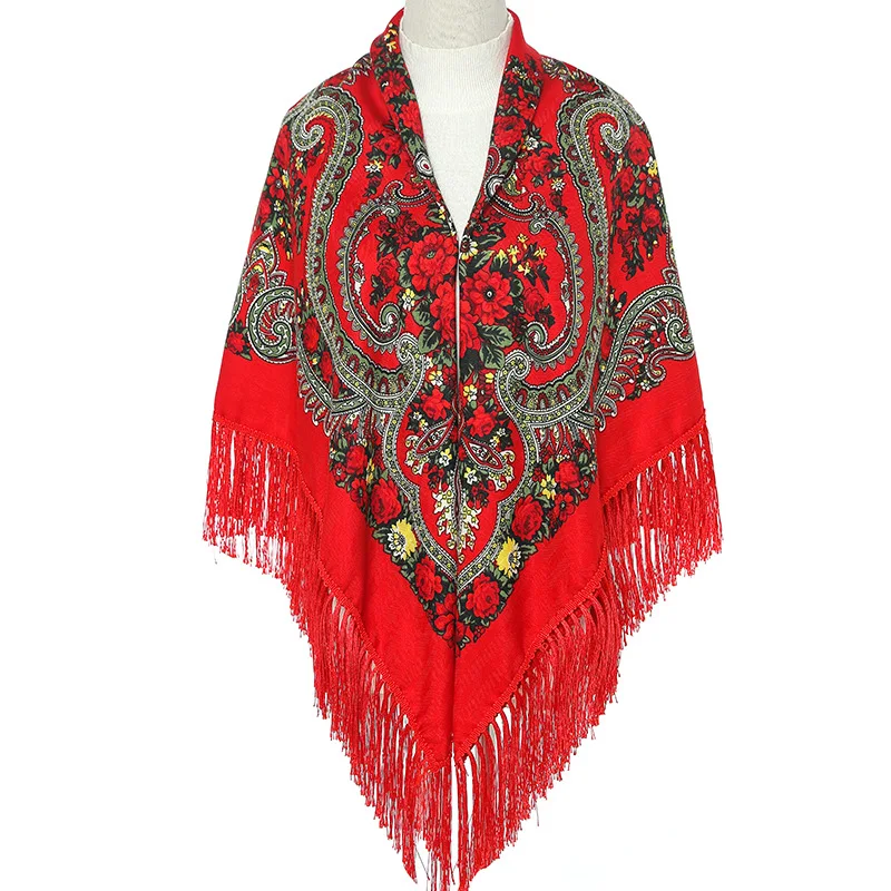 Autumn and winter cashmere plus colorful russian style square scarf ladies shawls wholesale