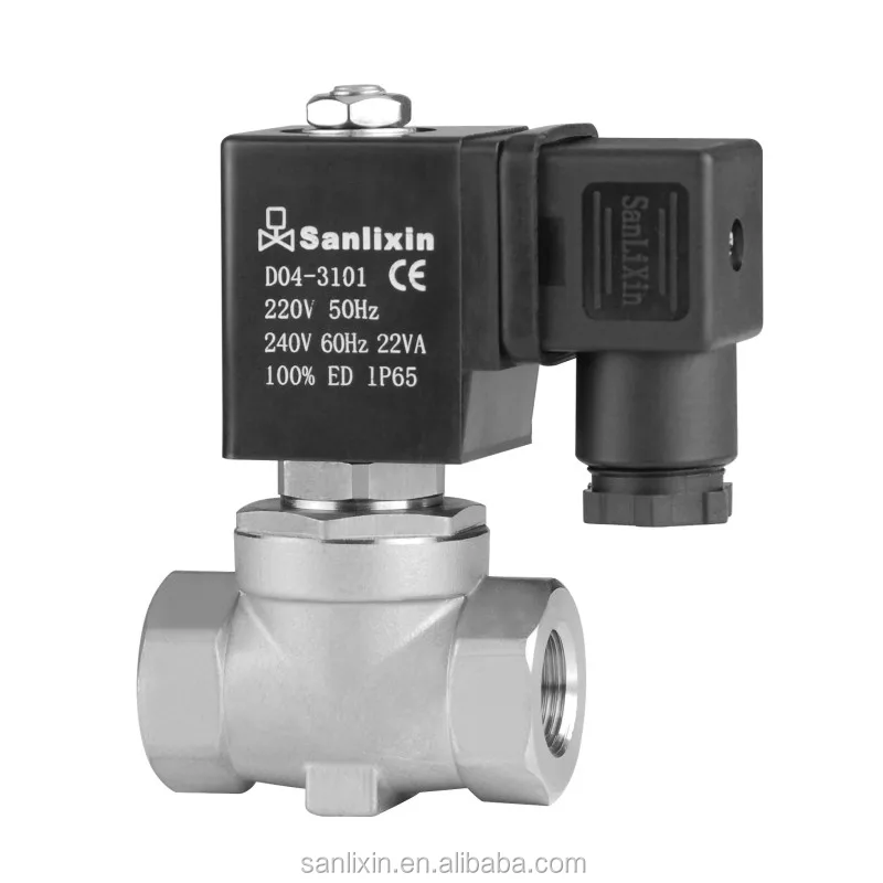 SLP small series 2/2-way pilot operated stainless steel solenoid valve