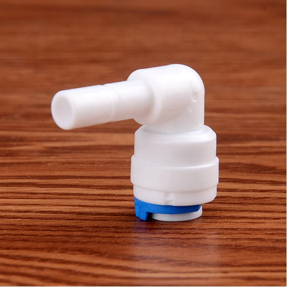 
 Пластиковый жесткий быстроразъемный фитинг с изгибом 90 градусов/система обратного осмоса  