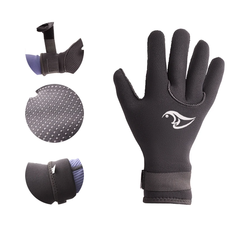 Diving Gloves Super Stretch Hand Protection Customized Logo 3mm 5mm Neoprene Protective Warm Diving Gloves