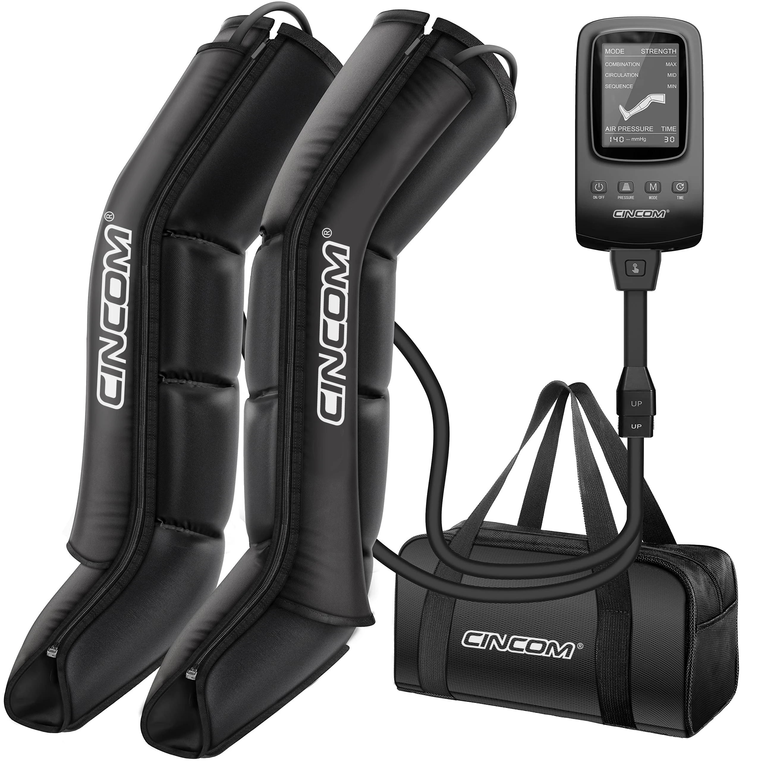 CINCOM Air Leg Compression Boots for Athlete Relief Muscle Soreness and Pain Air Compression Leg Massager