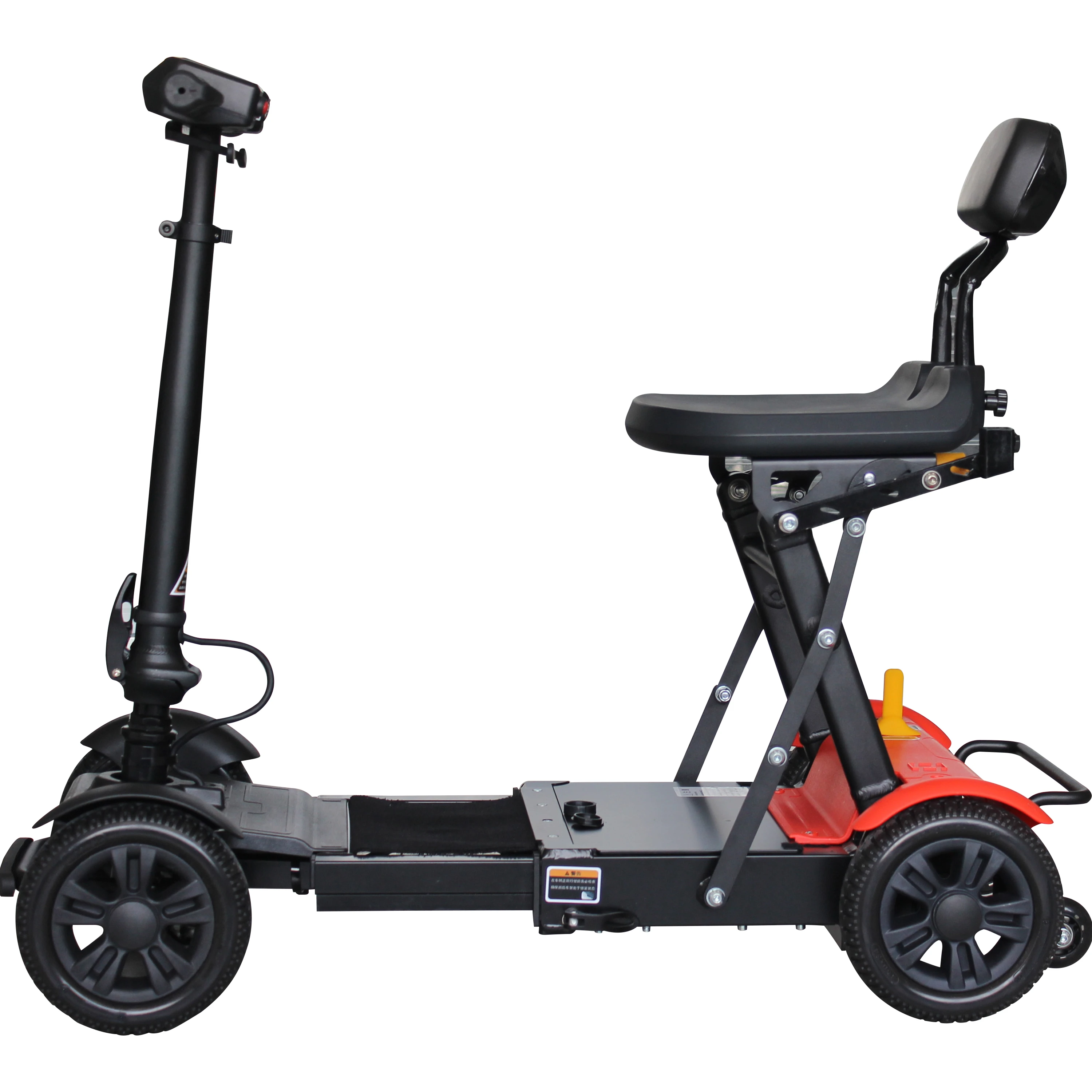 Mobility Scooter 2021 New Heavy Duty Foldable Off Road Easy Travel 4 Wheel Four-wheel Scooter 8 Inch PU Solid Tire 180W 24V 21kg