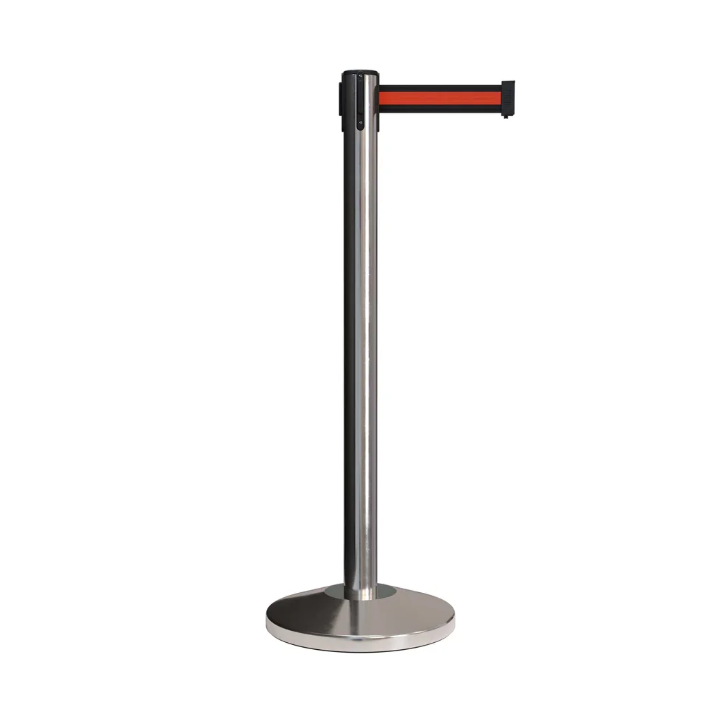 Guangzhou stainless steel Control Crowd Retractable belt Barrier Posts