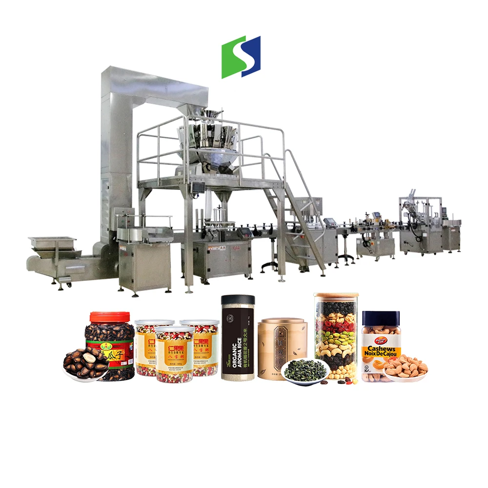 Automatic Can Packaging Packing Grain Particle Kidney Beans Filling Canned Food Canning Machine