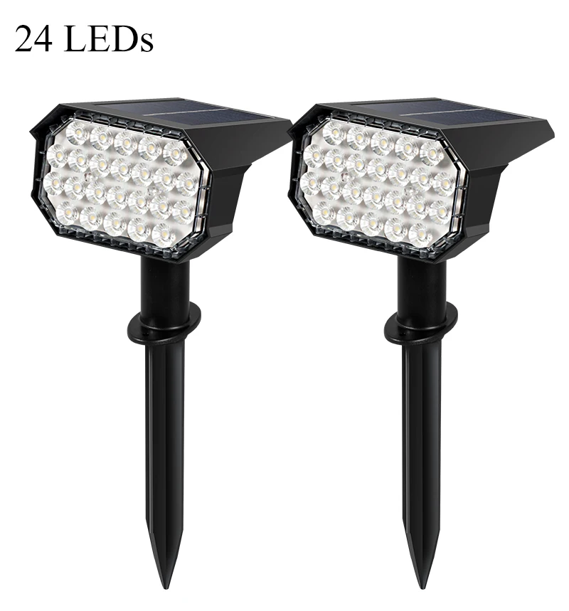 2022 New Warm White Outdoor Spike Lawn Lamp Waterproof Ip65 Solar Led Garden Light