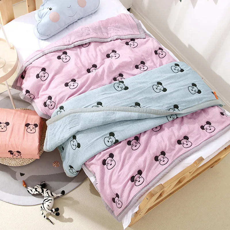 Premium Soft Baby Quit Pure Cotton Ten-layer High Density Gauze Multi-Function Baby Products Newborn Baby Sleep Quit