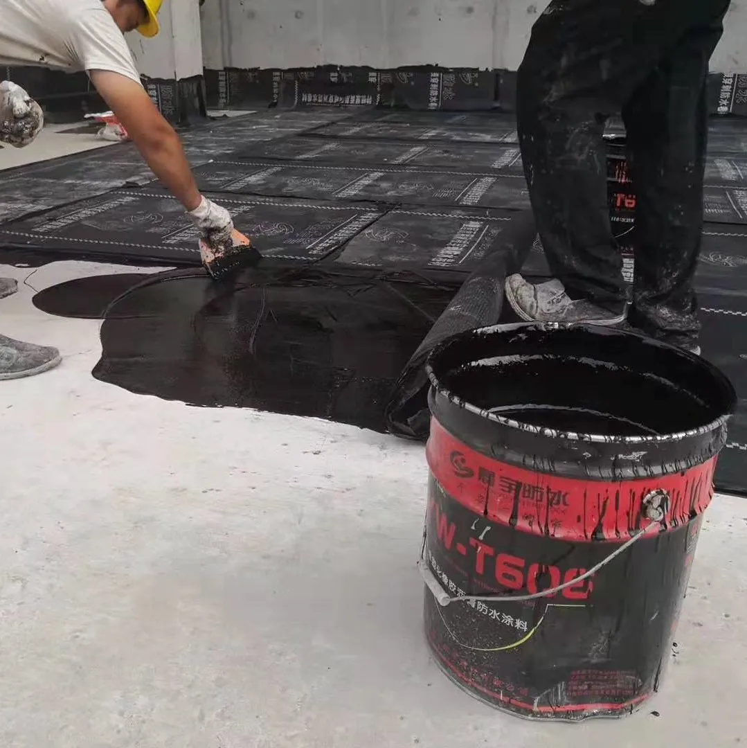 Non-curing Rubber Waterproof Roof Non Curable Rubber Modified Bitumen Paint Elastic Coating Rubber Asphalt Waterproof Coating