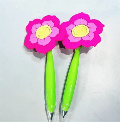 
Оптовая продажа, креативная силиконовая ручка, мультяшный цветок, рекламный подарок 