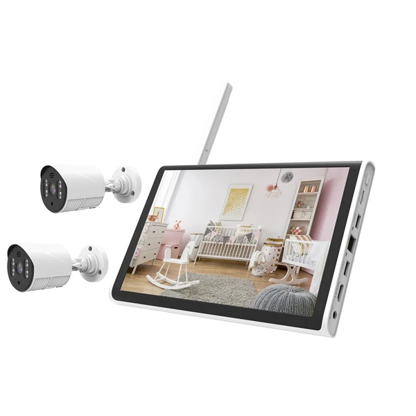8CH 8 шт. 2mp камера с 10 1 дюймов TFT экран NVR Камера комплект видеонаблюдения DVR VGA USB сетевой все в одном 8ch PoE