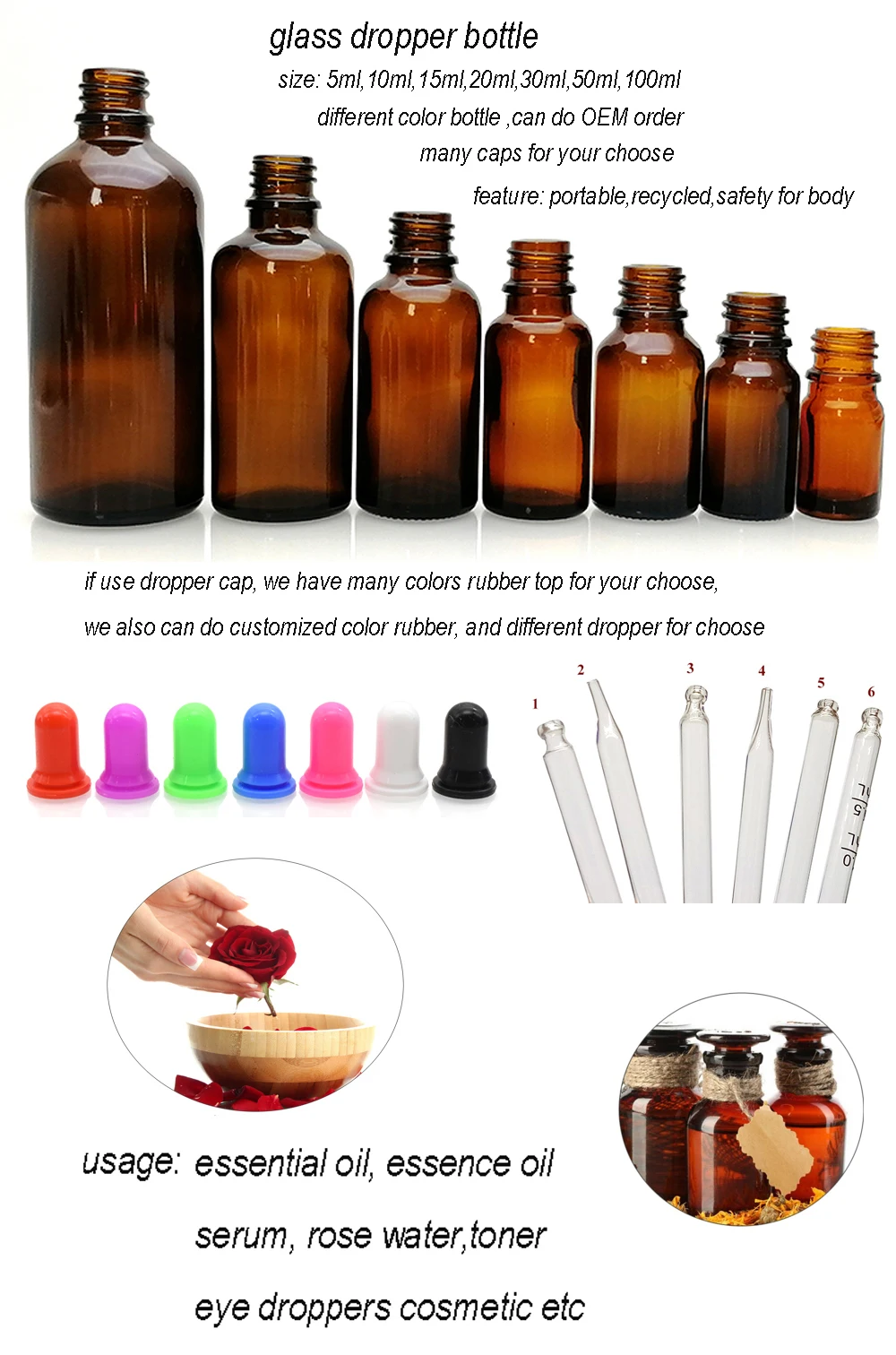 Low MOQ 10 ml 20 ml 30 ml frosted glass bottle with lotion pump cap Cosmetic essential oil lotion pump bottle