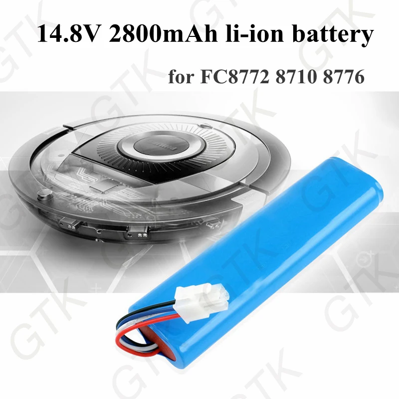 Литий-ионная батарея 14 8 в 2800 мАч перезаряжаемая литий-ионная для робота-пылесоса FC8772 FC8710 FC8776 8715