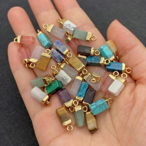 Cheap Natural Quartz Stone Faceted Flat Round Pendant charms Druzy Stone for DIY Earring Necklace Bracelets jewelry making.png