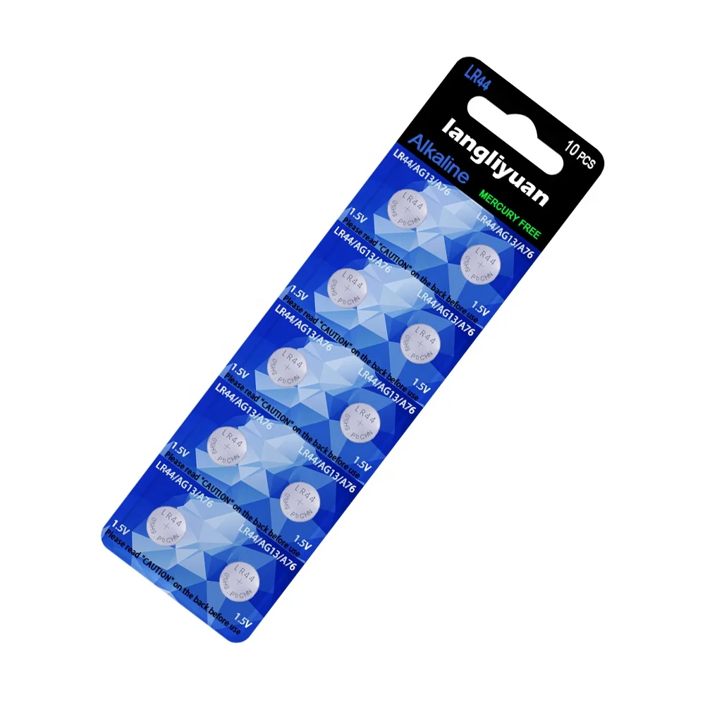 
Alcalina pilas l1154 ag13 a76 1.5v lr44 alkaline button cell battery 