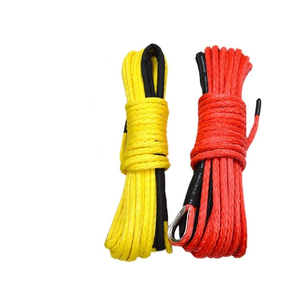 6mm*15m polymer polyethylene winch rope traction rope ATV rope