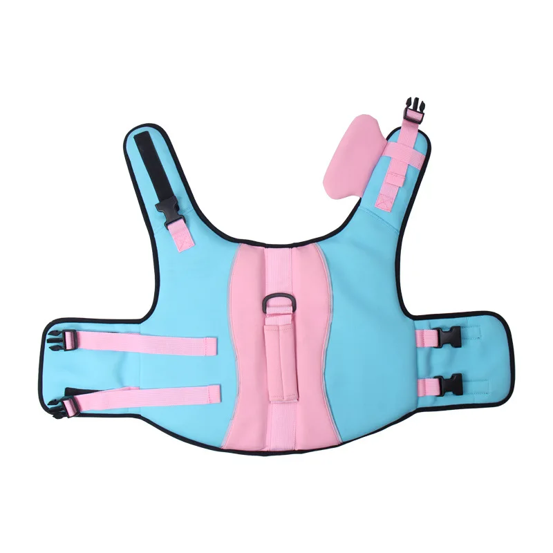 Pink Waterproof Dog Life Jacket Adjustable Pet Safety Vest For Dogs Suppliers