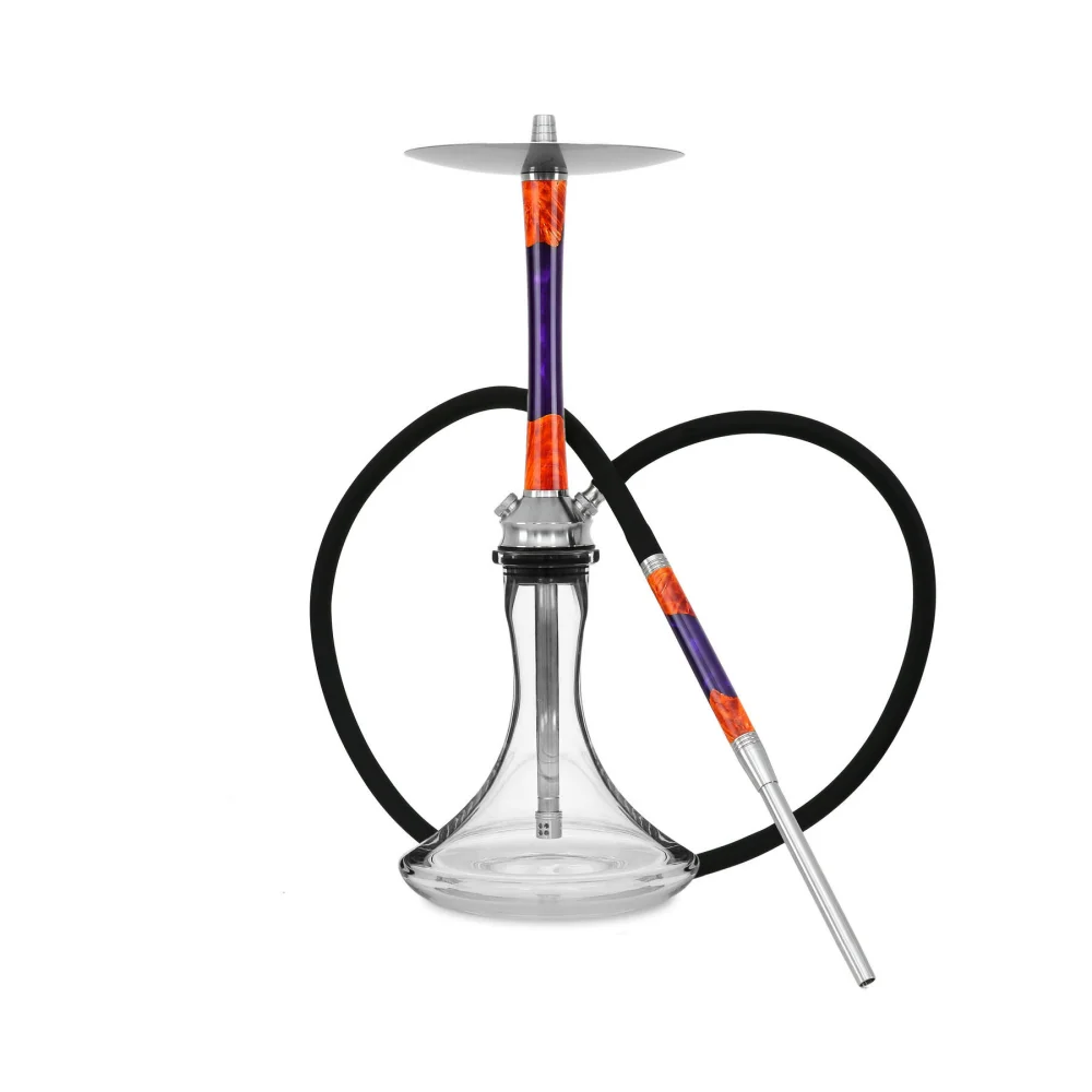 Color Double Tube Cheap Mini Hookah Small Shisha Box Hookah Set Glass Disposable Pumpkin Hookah