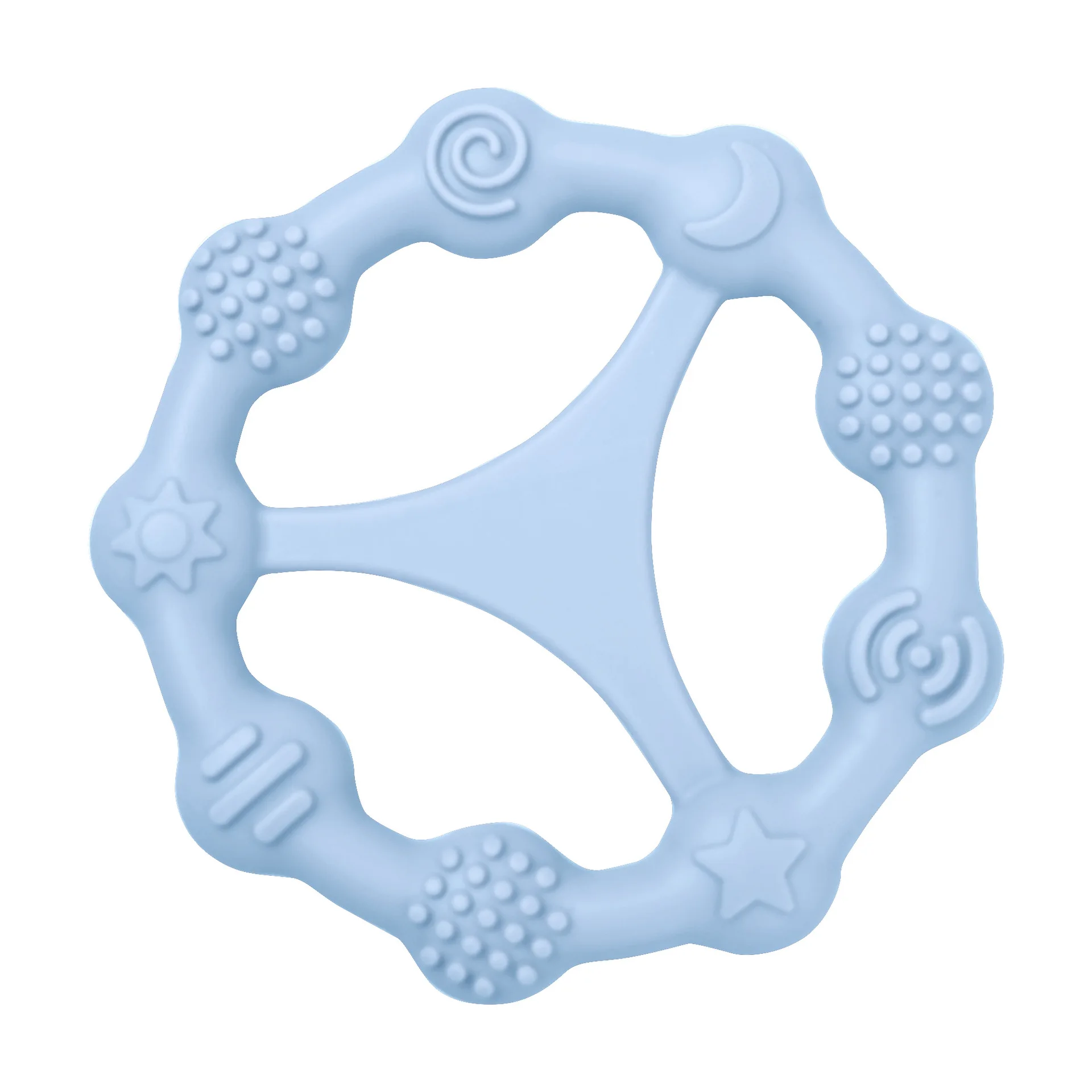 Best-selling BPA-free planet-shaped baby chew soft tooth sensory toys Silicone baby teething toys