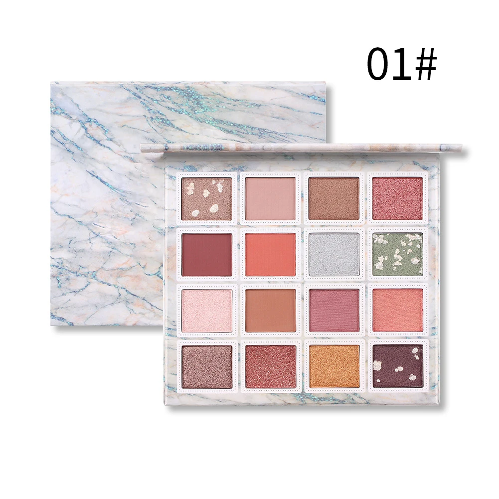 16-color Eye Shadow Eyeshadow Foreign Trade Cross-border Makeup Palette Shimmer Matte Eye Shadow Plate