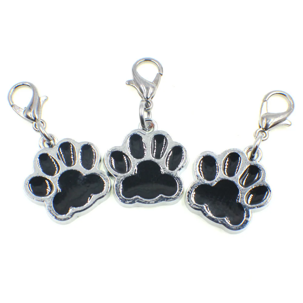 Cheap Price Hot Sale Pet Dog Pendant Customized Paw Design Soft Enamel Painted Iron Metal Keychain