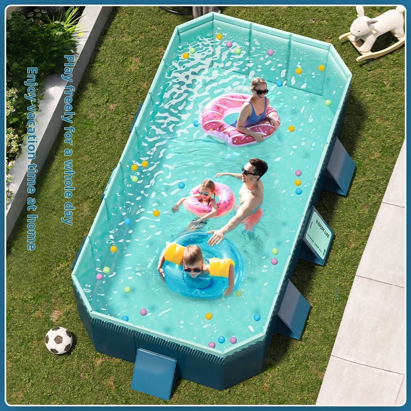 Hot Selling Rectangular Swimming Pool Portable Large Swimming Pool For Adults and Kids Outdoor Pvc Swimming Pool