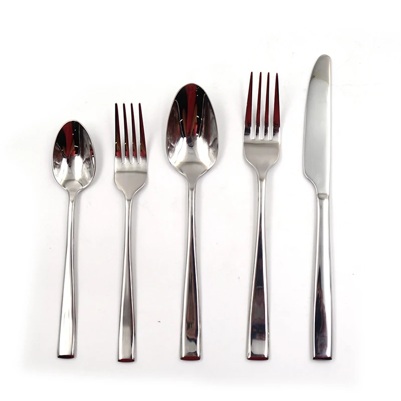 Wholesale Silver Stainless Steel Spoon Fork Knife Bulk Flatware Set fork spoon stainless steel