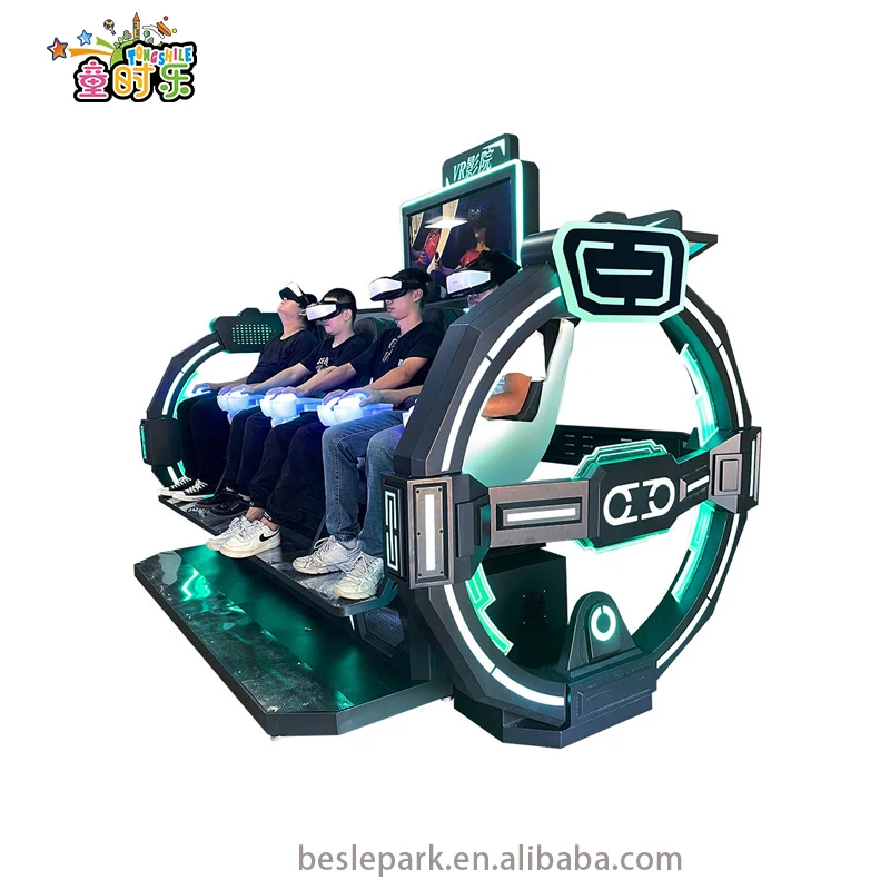 Besirui 4 seats 9D VR cinema new spaceship modeling virtual reality game simulator