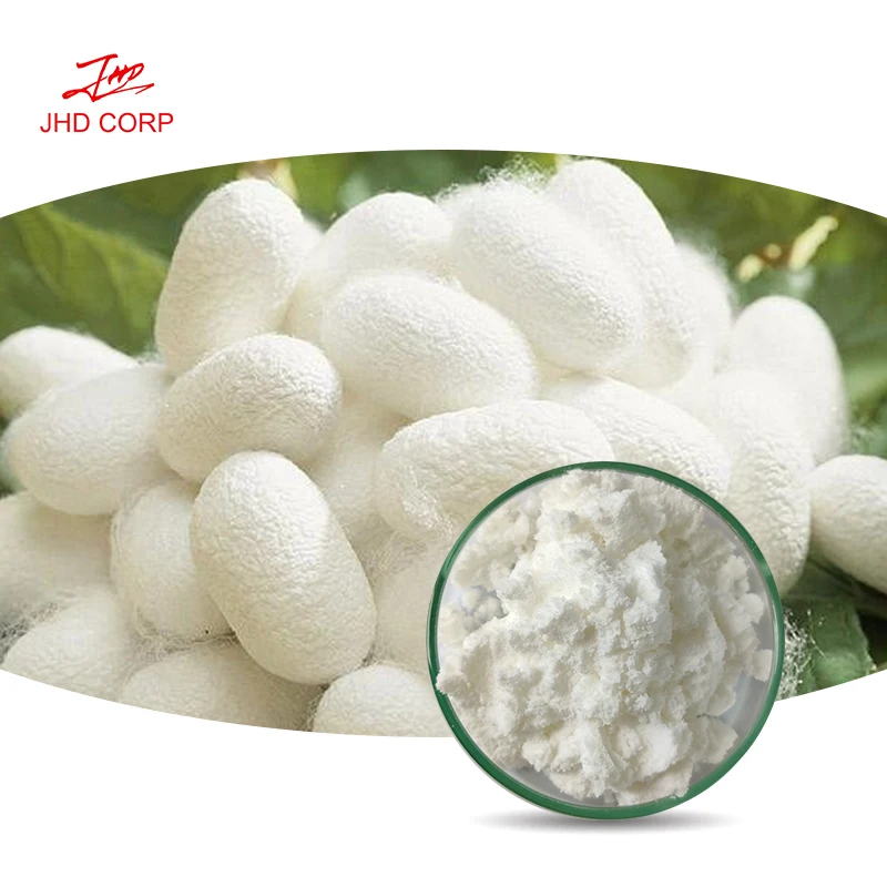 
Factory supply good price cosmetics grade silk peptide silk sericin silkworm protein powder for skin whitening 