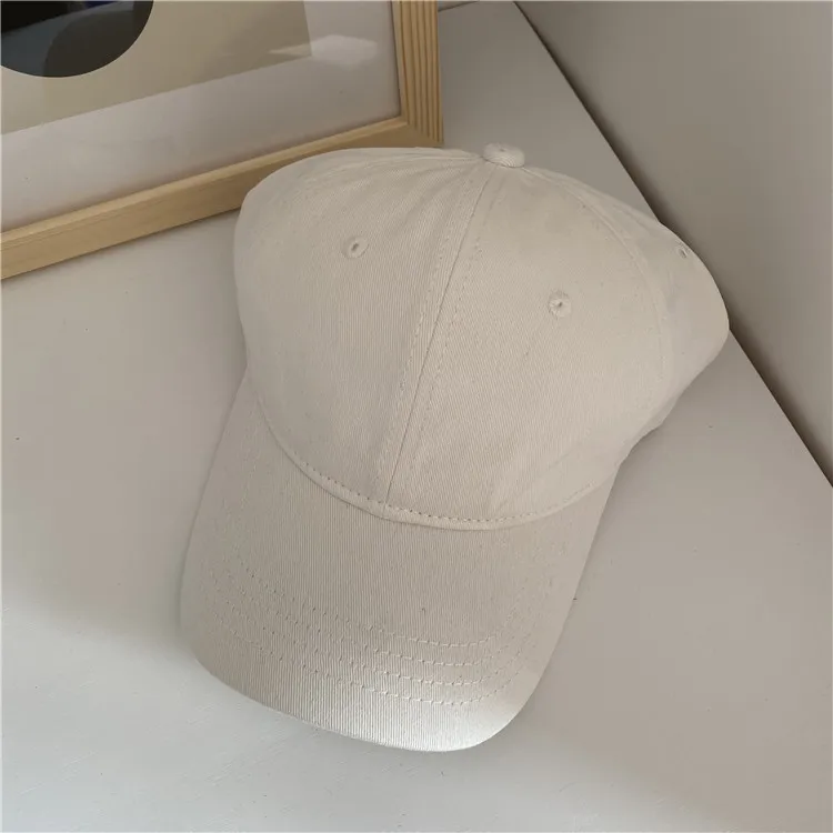 Adjustable cotton baseball cap plain 6 panel dad hats custom embroidery logo