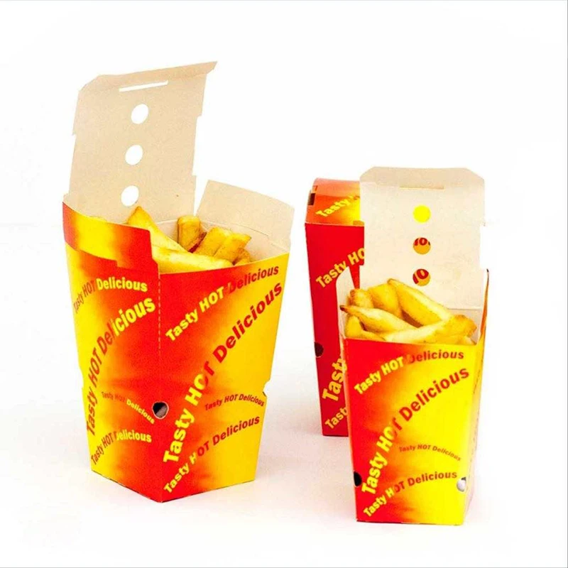 Food Paper Crepe French fries Cones With Sauce Churro Chips fried chicken Popcorn nuggets pizza cone ketchup dip pocket