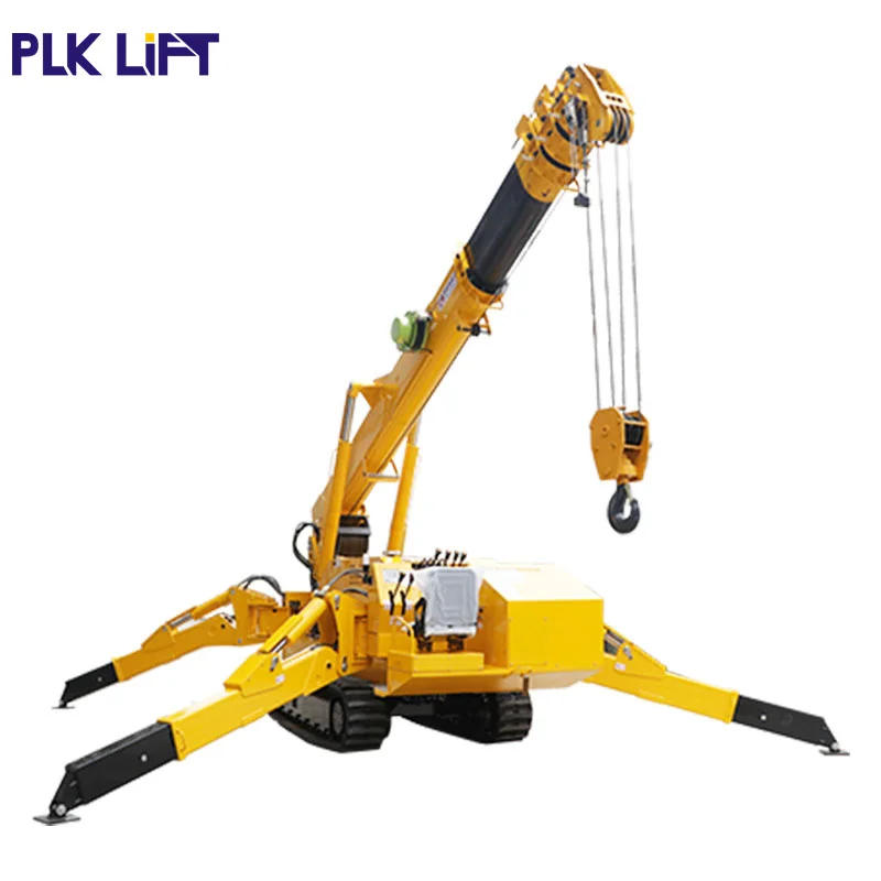 1.2t Gasoline Honda Engine Hydraulic Lift Crawler Mini Spider Crane