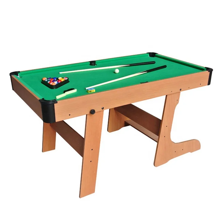 5 ft small size children games folding snooker pool table fold up billiard table