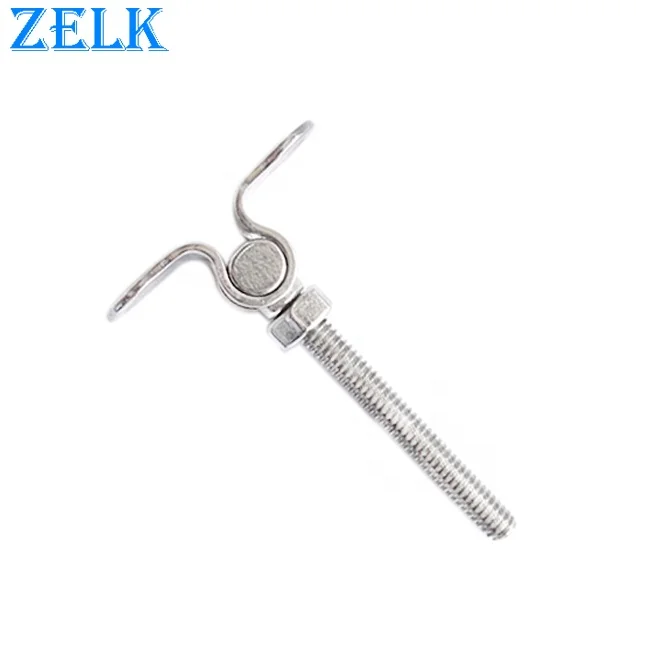 Rigging Hardware AISI304 316 High Polish Stainless Steel Wall Toggle Right/Left Thread Swage Terminal