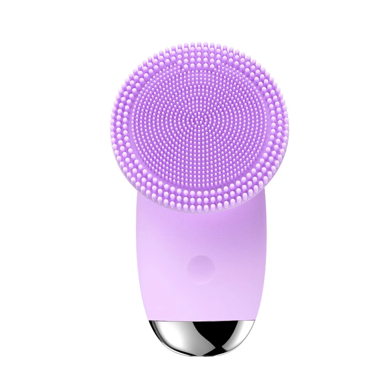 Silicone Facial Cleansing Brush Face Scrubber Rechargeable Waterproof Skin Care Tool for Cleansing Exfoliating and Massaging