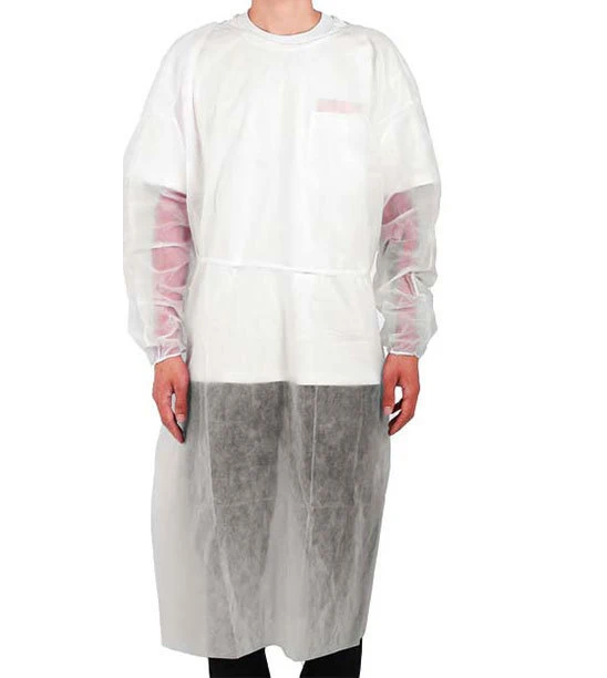 Disposable Medical Clothing Polypropylene Isolated Gowns Knit Cuff Long Sleeve Isolation Gown