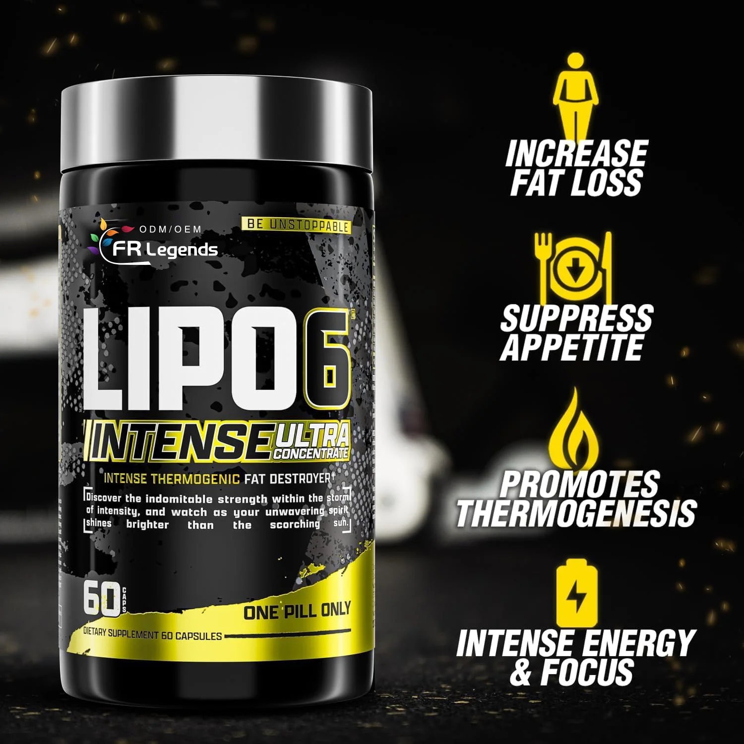 Hot Selling High Quality for Flat Belly Fat Burner Supplements Increase Energy Body Shaping Slimming LIP06 Capsules