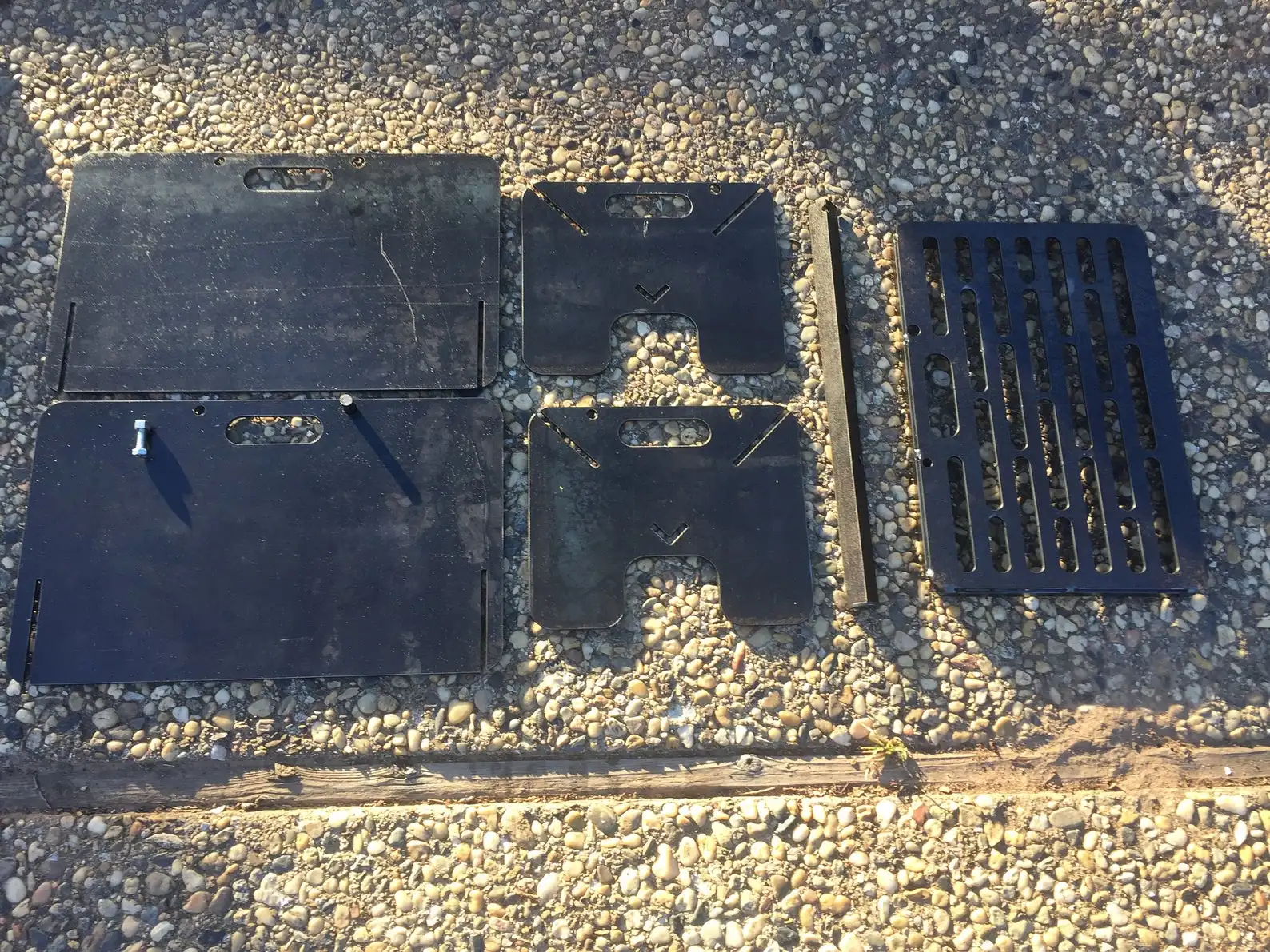 
Fire Pit Grill Collapsible foldable and Portable wood stove fire pit camping outdoor 