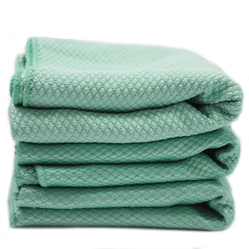 cheap alibaba china products made in china Warp-terry Weft-knitting waffle suede glass-cloth 100%microfiber kitchen towel