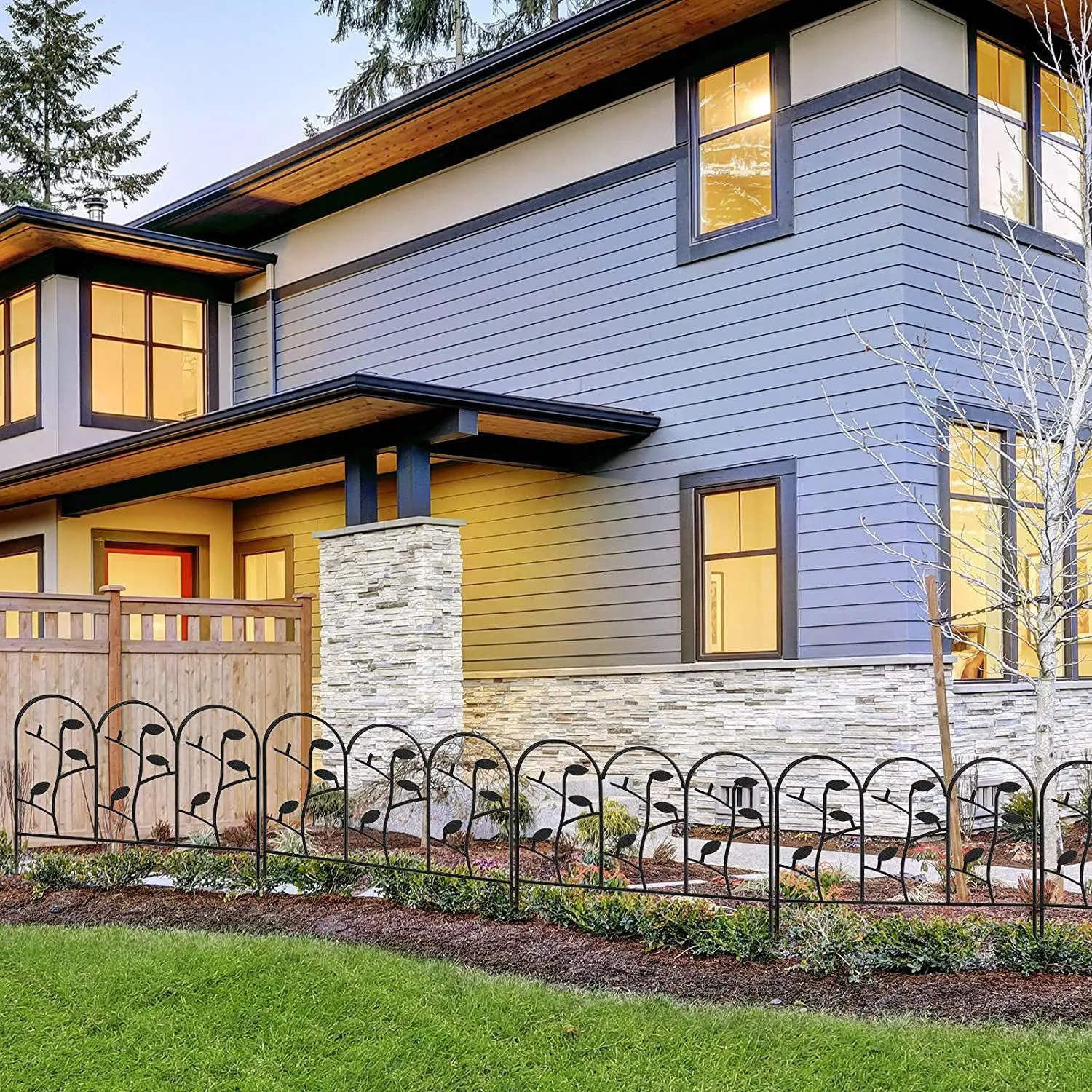 Высокое качество 45*45 пять штук Арден забор металлическая Ландшафтная проволочная ограда Складная проволока садовые заборы Цветочная кровать животных