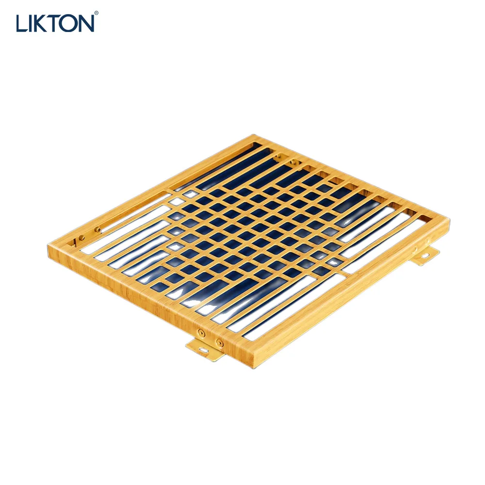 Building Material Aluminum Hollow Art  Design Wall Panel Metal Clad Panel Cladding Exterior Curtain Wall
