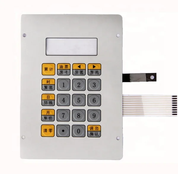 High Quality Custom Produce Membrane Keypad Manufacture High Cost-Effective Key Pad Flexible Membrane Switch Keyboard