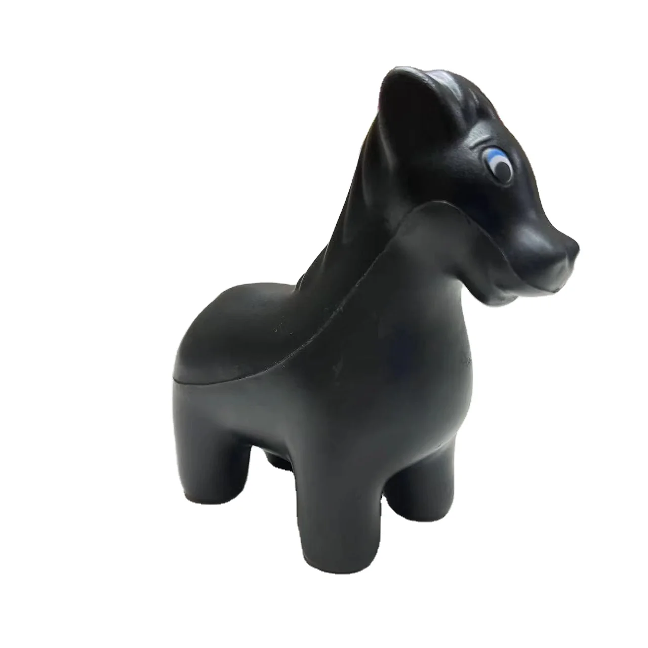 Wholesale PU custom logo printing zoo animal horse shape stress ball for promotion