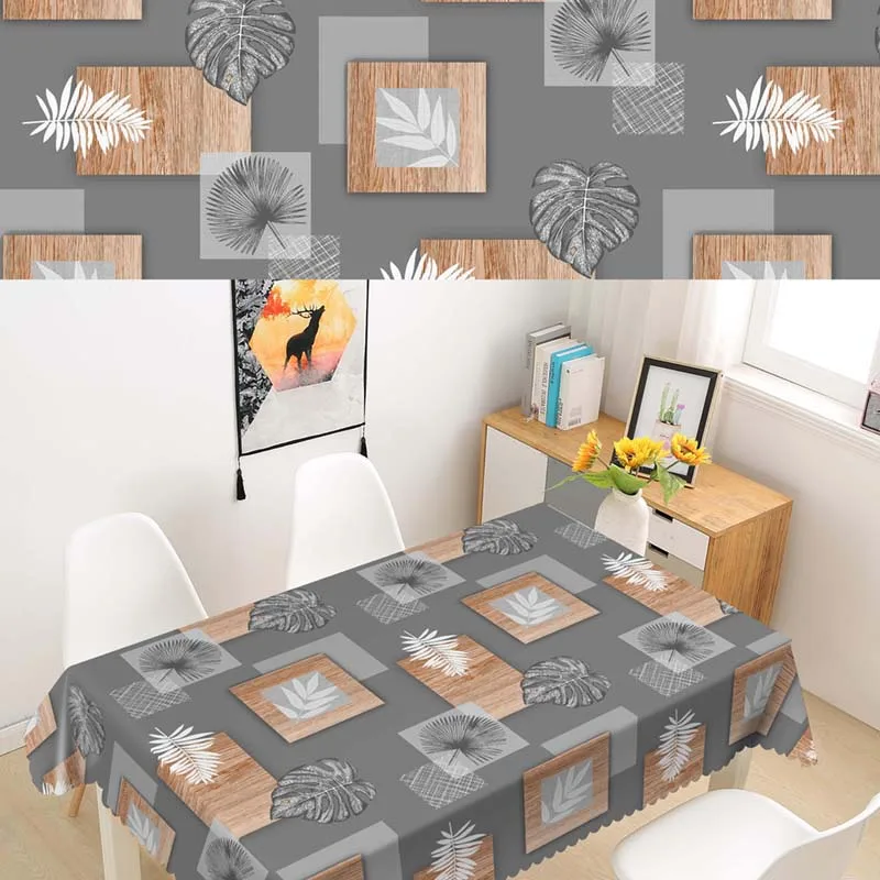 Wholesale Christmas Printed Waterproof Oilproof Polyester TableCloth pvc printed tablecloth