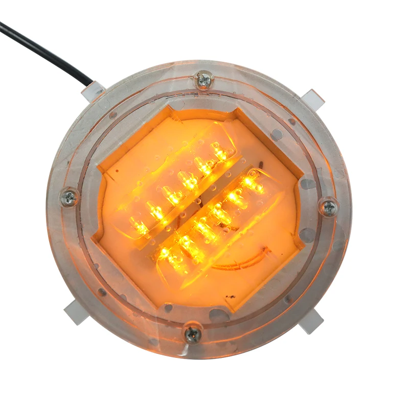 DC 24V Aluminum High Load Capacity Airport Marker Light Wired LED Cat Eyes Embedded Road Stud