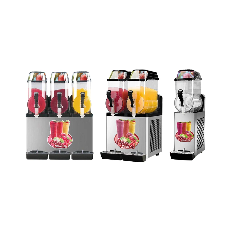 Commercial Smooth ice cream slush machine Frozen Three Tanks Slush Making vending Machine home cheap slush machine