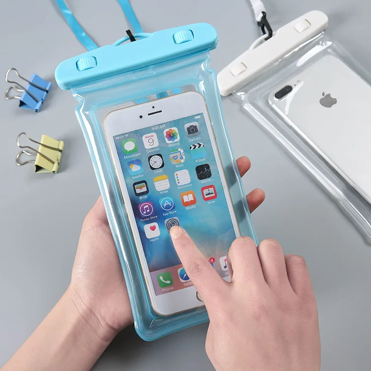 waterproof bag swimming sport waterproof pouch sealed transparent pvc waterproof cell phone case for Iphone for Samsung