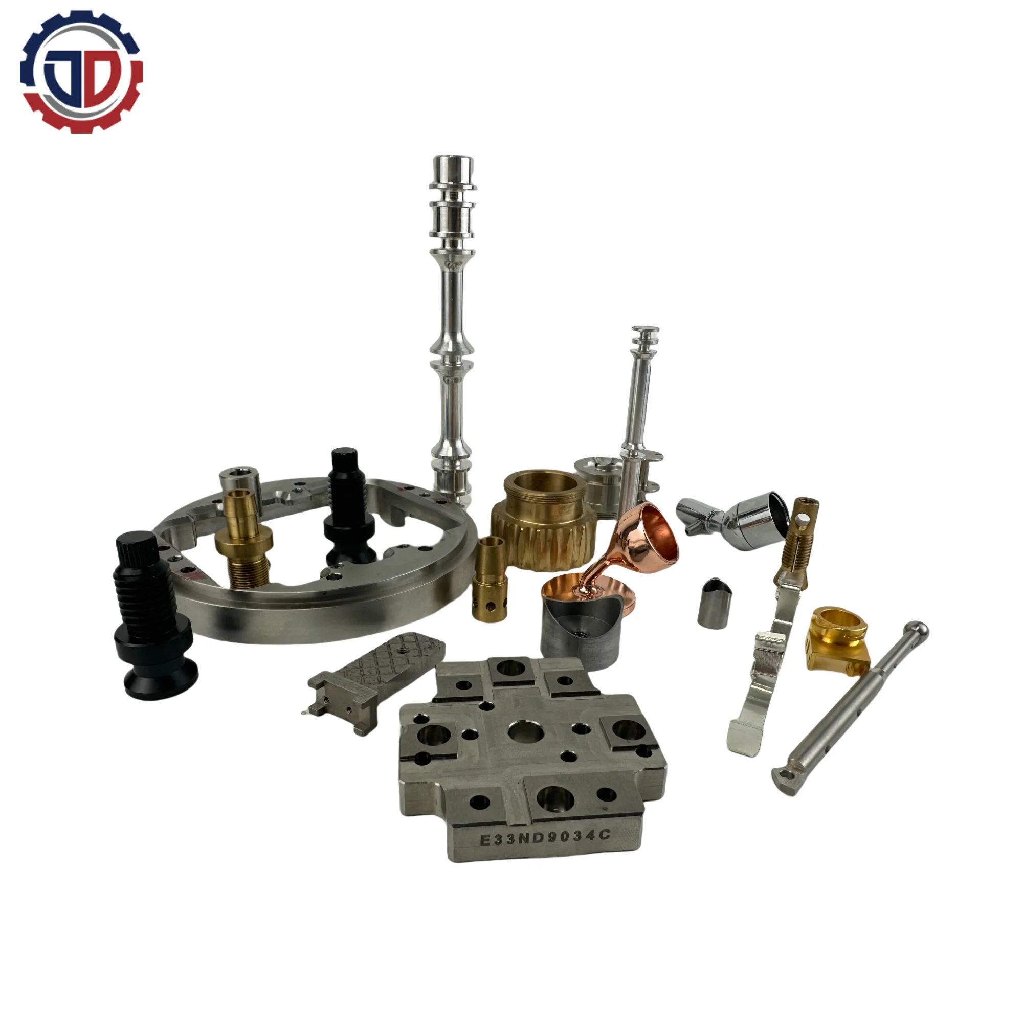 Jindee Custom CNC Anodized Aluminum High  Precision CNC Spare Turning Metal Machining Milling Manufacturer Service Parts