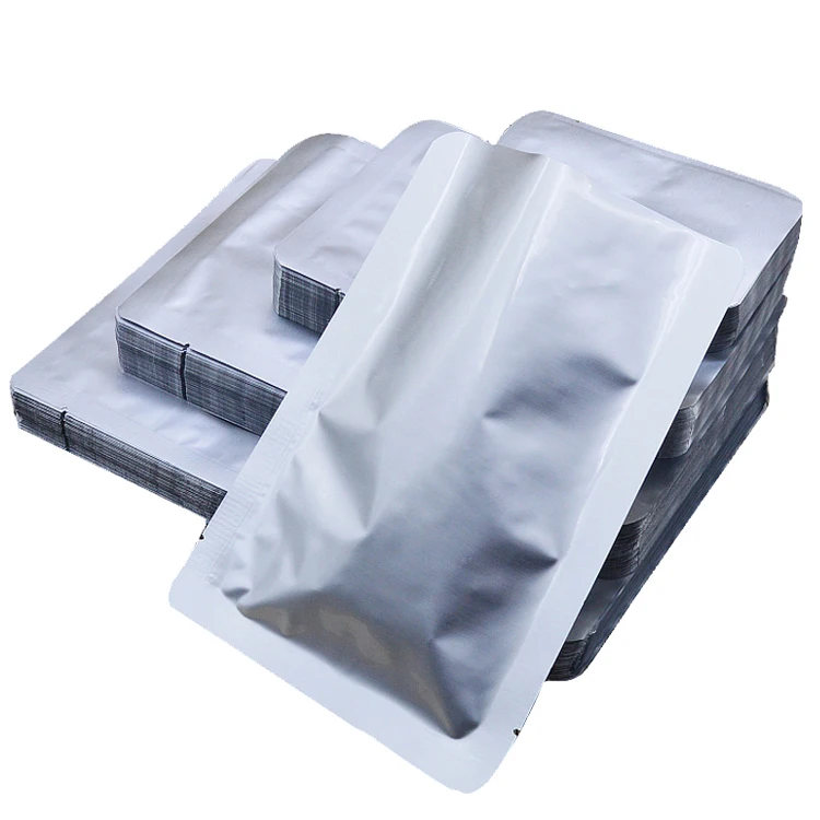 Custom Round Edge Food Packaging Aluminium Foil Bag Three Side Heat Seal Sachet